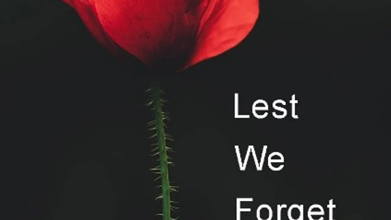 Lest we forget
